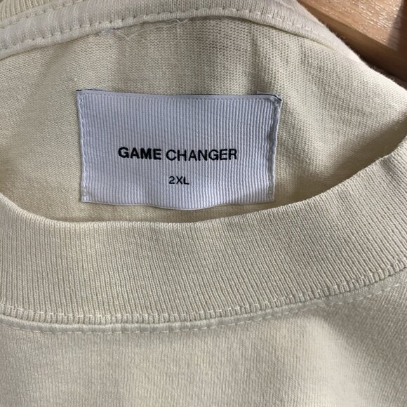 Game Changer Shirt Mens 2XL Sabrina Ionescu WNBA Basketball Tee Oversized Cream - Picture 5 of 6